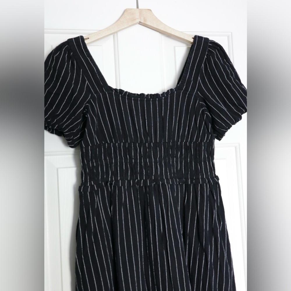 Nobody’s Child Black Pinstripe Midi Dress - Picture 8 of 12